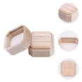 thumbnail image 2 of Unique Bargains Velvet Ring Box for Wedding Double Jewelry Box Storage Ring Holder Box Beige, 2 of 7