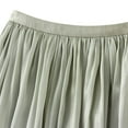 thumbnail image 2 of SWSMCLT Women's Tulle Skirt Elegant Layered Spring Fashion Flowy A Line Casual Summer Elastic Fall Elastic Waist Light Green Small-Large, 2 of 4