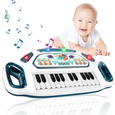 Light-Up Baby Piano Toys for Kids, Keyboard Musical Instrument Toy, Baby and Toddler Toys with Lights, 6 Months 