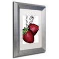 thumbnail image 3 of Trademark Fine Art "Strawberry Splash II" Canvas Art by Roderick Stevens White Matte, Silver Frame, 3 of 5