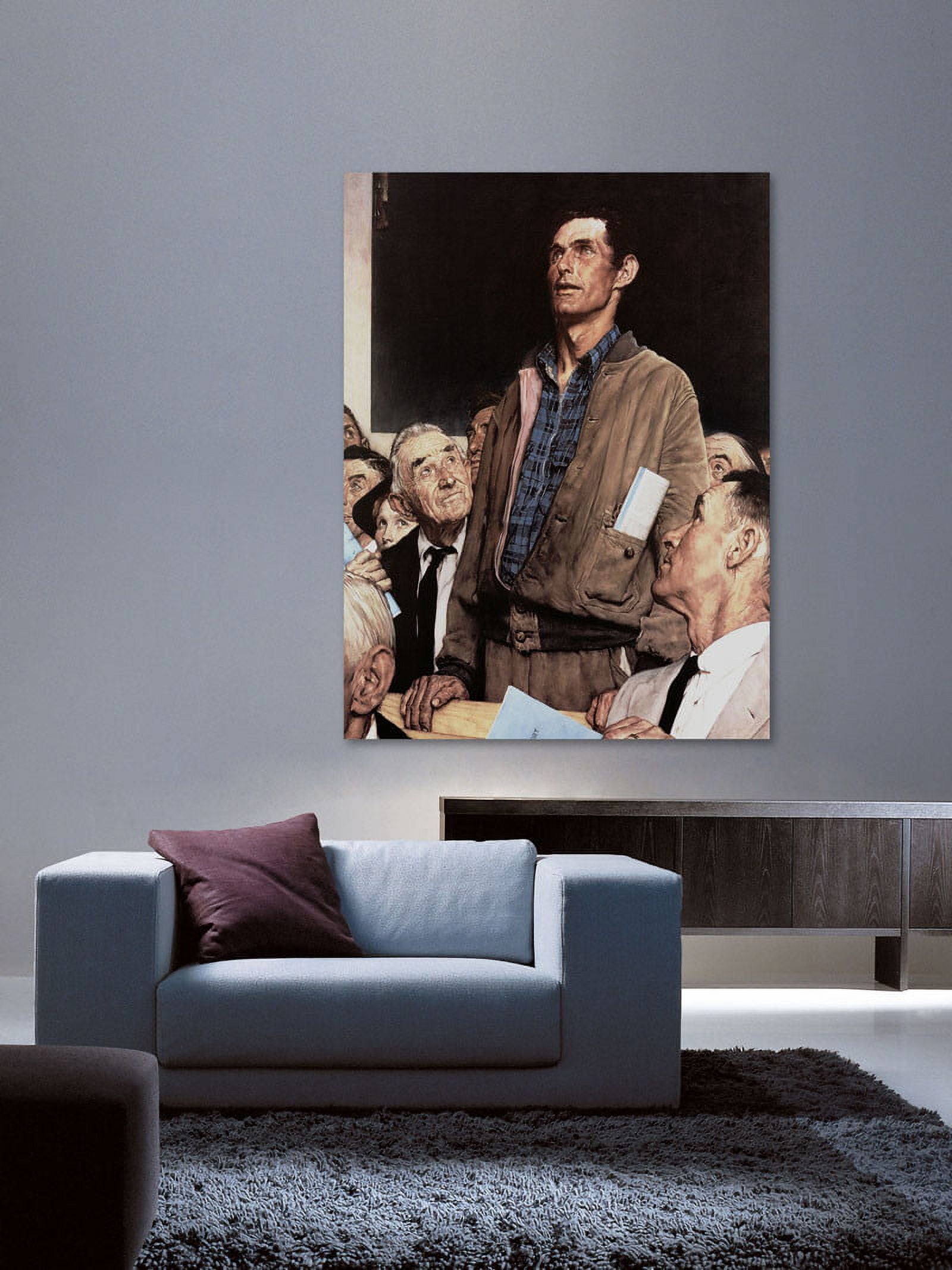 Marmont Hill "Freedom Of Speech" by Norman Rockwell Painting Print on Canvas