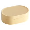 thumbnail image 1 of Yuarrent Caja de almacenamiento de esponja con tapa, organizador impermeable, estuche a prueba de fugas, contenedor de ducha para viaje, baño, Cocina y Comedor Amarillo, 1 of 6