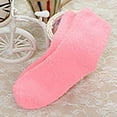 thumbnail image 4 of Pink Socks Women Fuzzy Fluffy Cozy Slipper Socks Warm Soft Winter Plush Home Sleeping Socks, 4 of 4