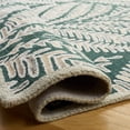 thumbnail image 6 of SAFAVIEH Capri Proinsias Leaves Wool Area Rug, Dark Green/Ivory, 3' x 3' Square, 6 of 11