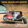 thumbnail image 2 of FEASTO Propane Camping Stove, Portable Camping Grill Stove，28,000 BTU Camp Stove, 2 of 9