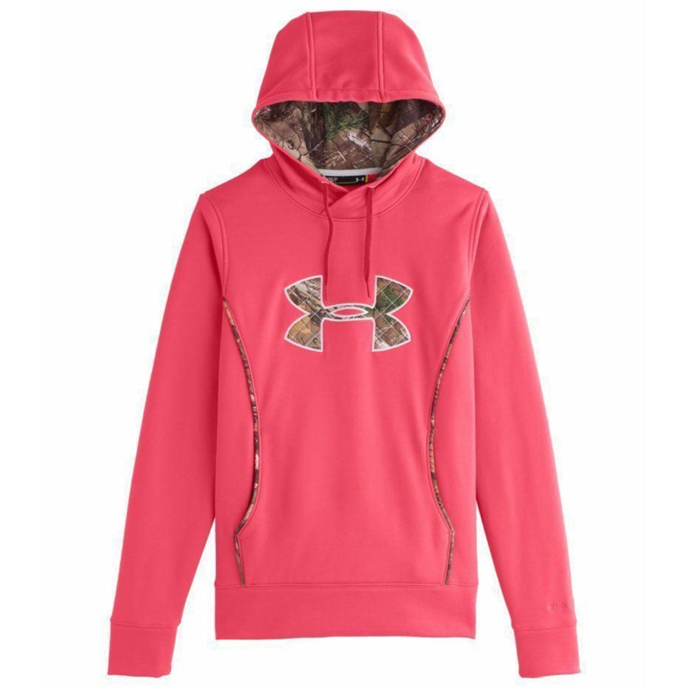 Under Armour Cold Gear Ladies Storm Water Resistant Hoodie Neon Pink S ...