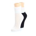 thumbnail image 2 of MeMoi Honeycomb Women's Combed Cotton Ankle Socks 2-Pack - Womens - Female, One Size, White, 2 of 2