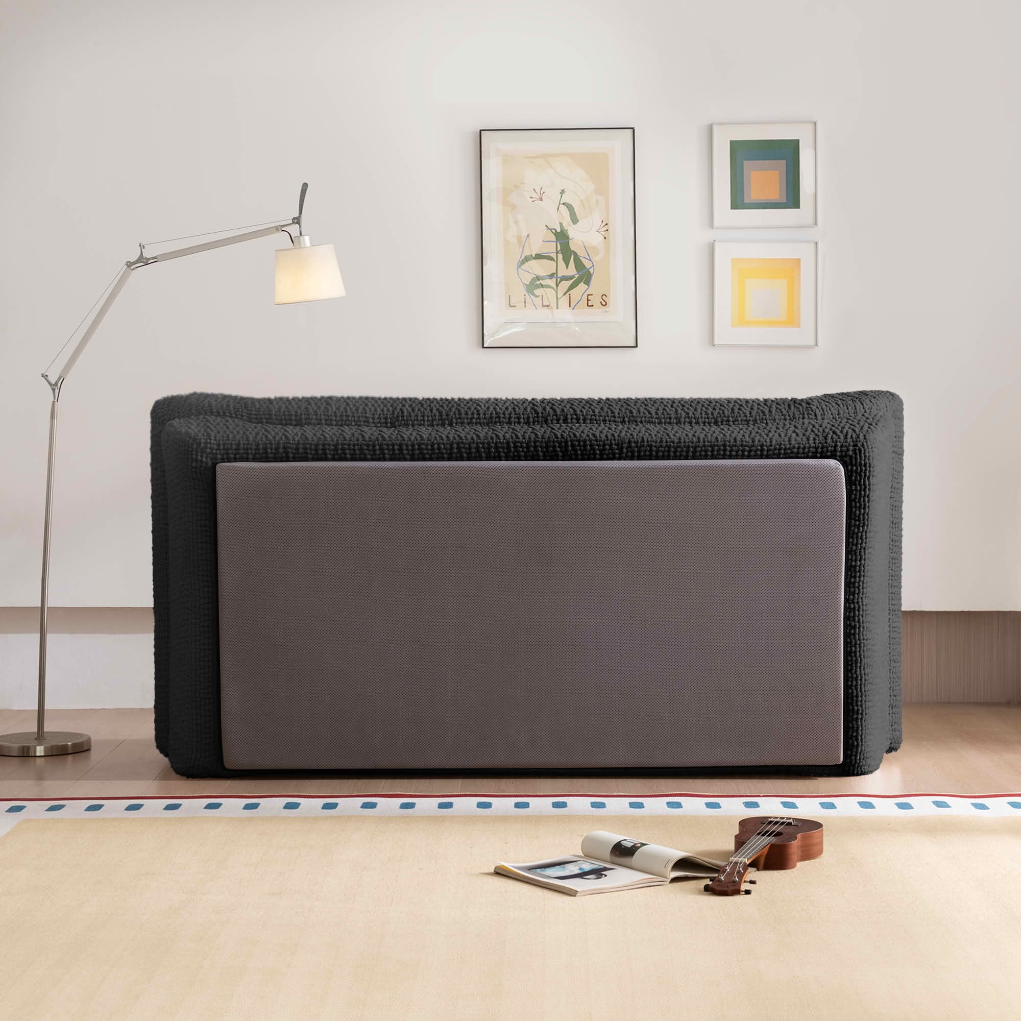 MAYEERTY Cloud Couch Compressed Corduroy Loveseat, 2-Seater Ergonomic High Back Sofa, Plush Cushioning, No Assembly, Boxed Sofa for Small Spaces