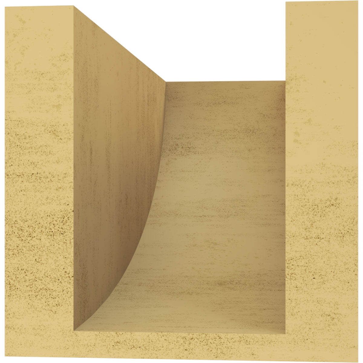 5"W x 10"D x 5"H Wide Durham Rough Cedar Woodgrain TimberThane Corbel, Primed Tan