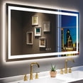 thumbnail image 3 of Apmir  Full Size Frameless Front and Back LED Lighted Bathroom Vanity Mirror Anti-Fog in Tempered Glass & ETL 55" x 36", 3 of 5