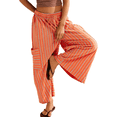 thumbnail image 1 of Pantalones Anchos Cómodos de Verano para Mujer, Color Naranja, Talla S, 1 of 5