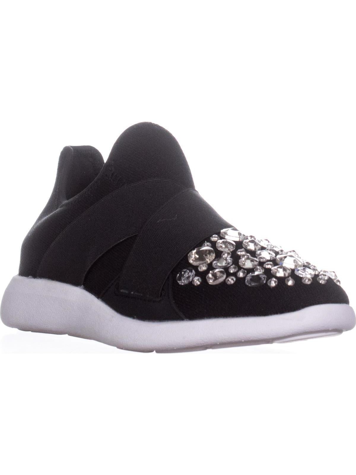 womens black pull on trainers