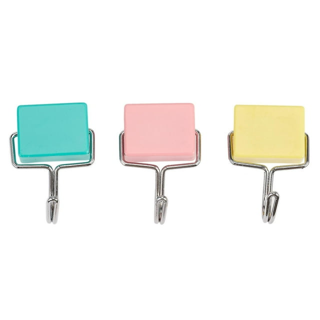 Ganchos Magnéticos de Súper Succión Foohvr 3,5 x 2,4 x 5 x 1,5 cm Azul Rosa Amarillo