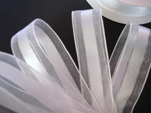 25 yards Double Side Satin/Organza Craft Ribbon/Holiday/Trim R22-Pick Color/Size 