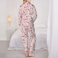 thumbnail image 6 of Goofa Hand Drawn Hearts Printed Women’s 2 Piece Pajama Set Super,Pajamas Women's Long Sleeve Sleepwear Soft Button Down Loungewear Pjs Lounge Set Nightwear-XX-Large, 6 of 9