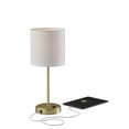 thumbnail image 4 of Mainstays Gold Metal Stick Table Lamp with USB and USB-C Ports, 19 in, 4 of 7