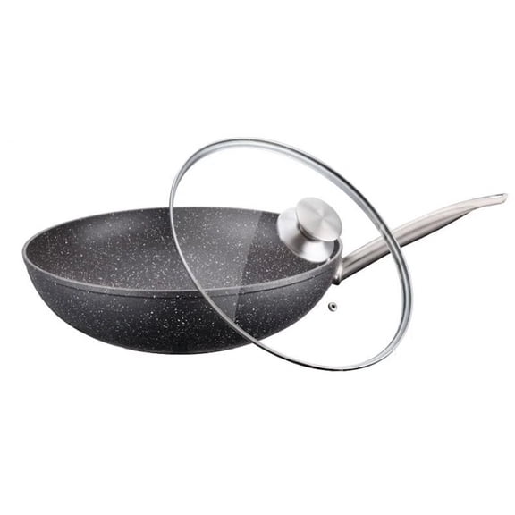 Peterhof Non-Stick Aluminum Wok with Lid 30 cm / 12 inch