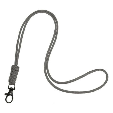 Uxcell 1-Pack Lanyards for ID Badges, Gray Adjustable Keychain Long Key Neck Lanyard Strap with Lobster Clasp ID Holder Folder