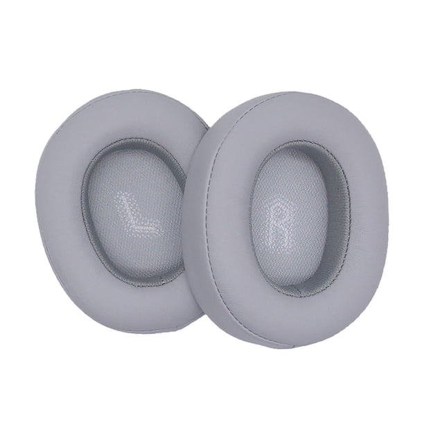 Seitruly Almohadillas para los oídos, auriculares con cancelación de ruido montados en la cabeza, reemplazo de orejera de manga transpirable para Relojes inteligentes Gris