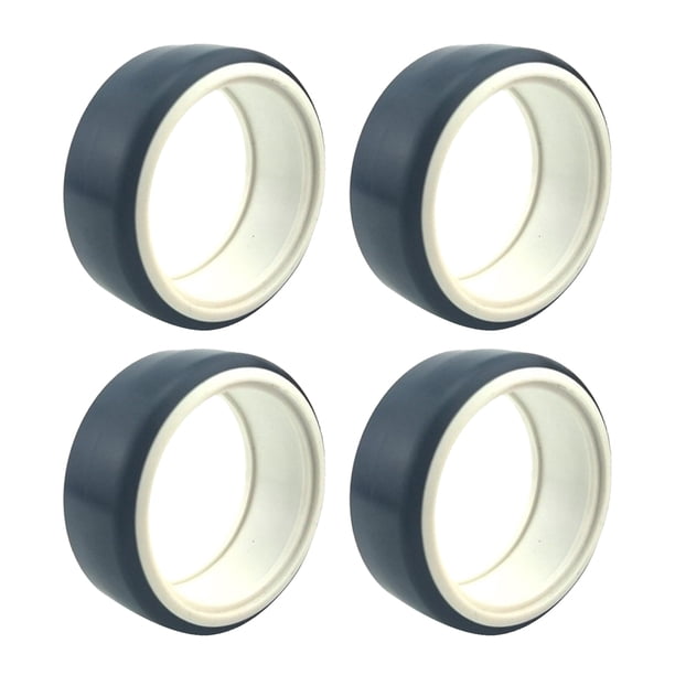 áticos Duros a de 4 Piezas de 26 Mm, áticos de Doble Capa para HSP 1/10 Piezas de Actualización de Coche a , Pi blanco Sunnimix Neumáticos de coche RC