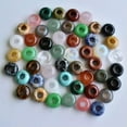 thumbnail image 3 of GRACEARA 50pcs/lot Natural Stone Mixed Round Big Hole Beads for Bracelet Charms Wholesale-black onyx-14mm, 3 of 9