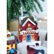 thumbnail image 2 of Christmas resin hut with lights desktop decoration Christmas tree decoration dress up Christmas gift tree house G, 2 of 5