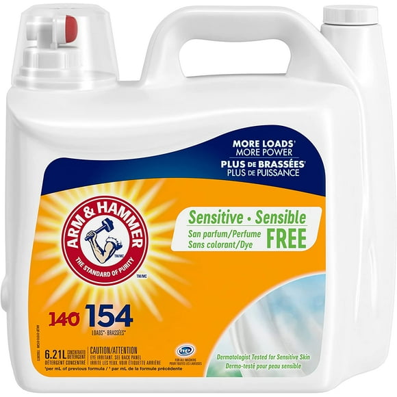 6.21L, 154 Loads -Value Size, Liquid Laundry Detergent - for Sensitive Skin