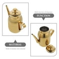 thumbnail image 4 of FUEENIRVA Golden Kitchen Accessory Oil Dispenser Bottle with Comfortable Handle for Cooking Oil Storage, 4 of 6