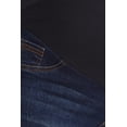 thumbnail image 4 of Women’s Maternity Skinny Jean Stretch Denim Pants with Full Panel Over Belly Waistband Slim Fit Dark Blue, 4 of 5
