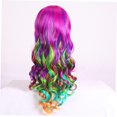 thumbnail image 2 of Peluca Rizada Larga Anime Cosplay Peluca Peluca De Pelo Largo Con Flequillo Peluca Rizada Con Flequillo Pelucas Moradas Para Mujeres Pelucas Rizadas Peluca De Mujer Peluca, 2 of 5