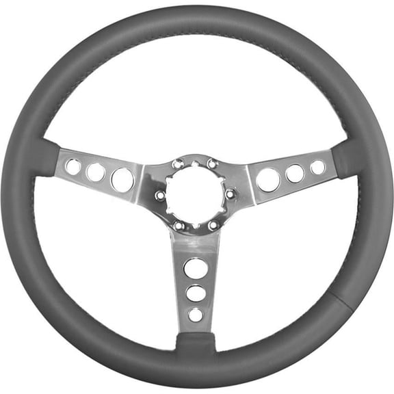 Steering Wheel Stainless Steel Vette Hot Rod