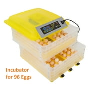 Egg Incubator for Hatching 96 Eggs, Auto-Turning Digital Control Incubator with Egg Candler for Chicken Duck Bird