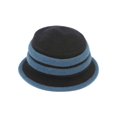 thumbnail image 1 of Womens Winter Two-Tone Wool Bucket Hat - Black/Teal, 1 of 1