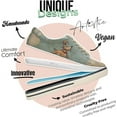 thumbnail image 5 of Dogo Vegan Leather Sneakers for Women - Handmade and Unique Fashion Sneakers for Women, Sleeping Dogs Design, Size 6, 5 of 5
