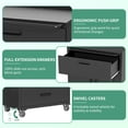 thumbnail image 3 of IKIMI 34.65"H Rolling Metal Garage Cabinet with Lockable Doors, Drawer and Adjustable Shelf, Black, 3 of 8