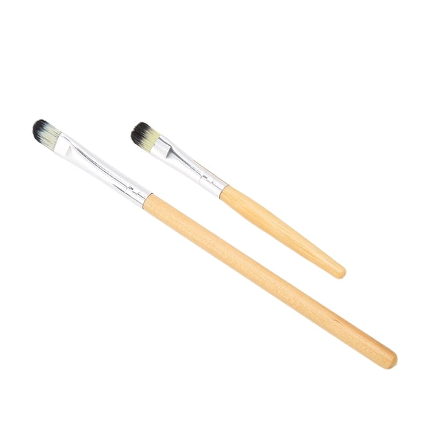 Flux Brush, Small Size Multi Function 2 Pieces Watch Cleaning Brush Soft Bristles Wooden Handle For Watch For Maintenance For Cleaning