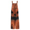 thumbnail image 5 of Womens Fall Fashion Jumpsuit Spooky Season Casual Overalls Wide Leg Pants with Pockets, Halloween Trick or Treat Party Costume 3XL, 5 of 7