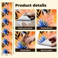 thumbnail image 4 of Peel and Stick Wallpaper Contact Paper Floral Colorful Forest Beige Orange Blue Branches Leaves Colorful Self Adhesive and Removable 23.6in x 118in, 4 of 8