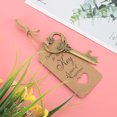 thumbnail image 4 of Key-shaped Bottle Opener with Tag Card Twine for Wedding Guests Gift Party (50pcs+Twine+Card), 4 of 8