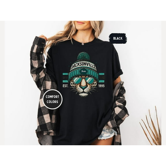 Velto Jacksonville Football T-shirt, Jacksonville Fan Apparel, Sports Tee, Game Day Shirt, Team Merchandise, Distressed Design All Size S-5XL