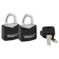 thumbnail image 4 of Candado Master Lock negro de aluminio 3/4 de pulgada de ancho 2 unidades, 4 of 7