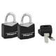 thumbnail image 4 of Candado Master Lock negro de aluminio 3/4 de pulgada de ancho 2 unidades, 4 of 7