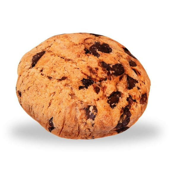 The Geek Utopia - Cookie Pillow 17" Chocolate Chip Giant Snack - Plush Round Funny Decor