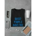 thumbnail image 3 of Quiet People Have The Loudest Minds Geek Hawking Quote Men Black T-Shirt, Male Small, 3 of 4