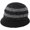 Black, variant on Bucket Hat for Women Knitted Plush Fisherman Hat Ear Protection Warm Bowler Hat Fashion Color Block Arrow Design