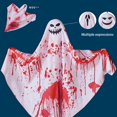 thumbnail image 3 of Yuarrent Fantasmas colgantes de Halloween, adorno de aparición sangrienta en 3D, suministros de fiesta de espectro luminoso, colgantes para la Kits de decoración para fiestas Diente de sierra Yuarrent HA068180-04, 3 of 6