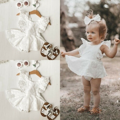 lace ruffle romper baby