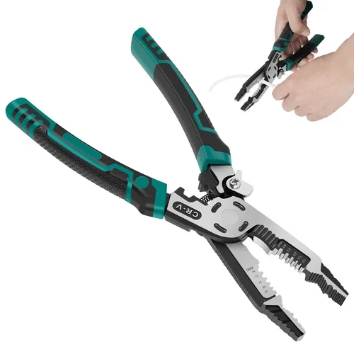 Wire Stripper High Carbon Steel Wire Stripping Pliers Ergonomic Non-Slip `