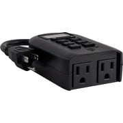 myTouchSmart Programmable Outdoor Plug-in Digital Timer, 2-Outlets, 26898, 0 Amps