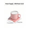 thumbnail image 5 of 55 Degrees Thermostatic Cup Mat, Intelligent Automatic Heating Mat For Keeping Milk, Coffee Warm, Suitable For Porcelain Cup, 5 of 5